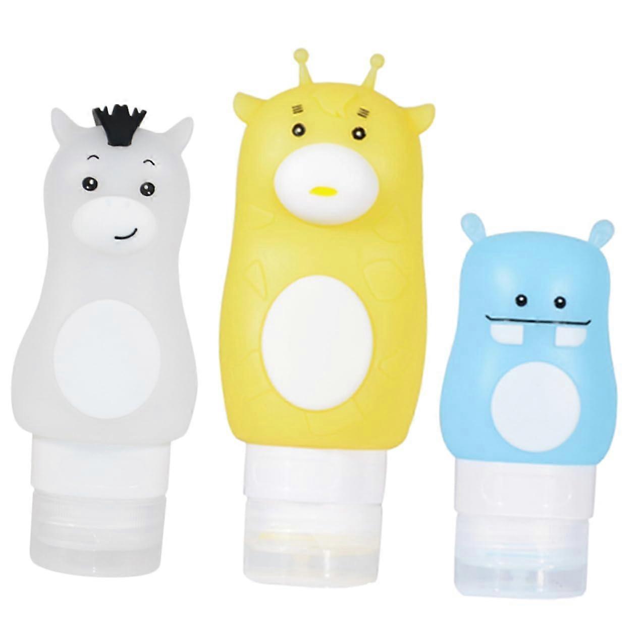 Small Silicone Sauce Bottles 2oz Airtight Travel Toiletries and Cosmetic Containers for Liquids and Gels