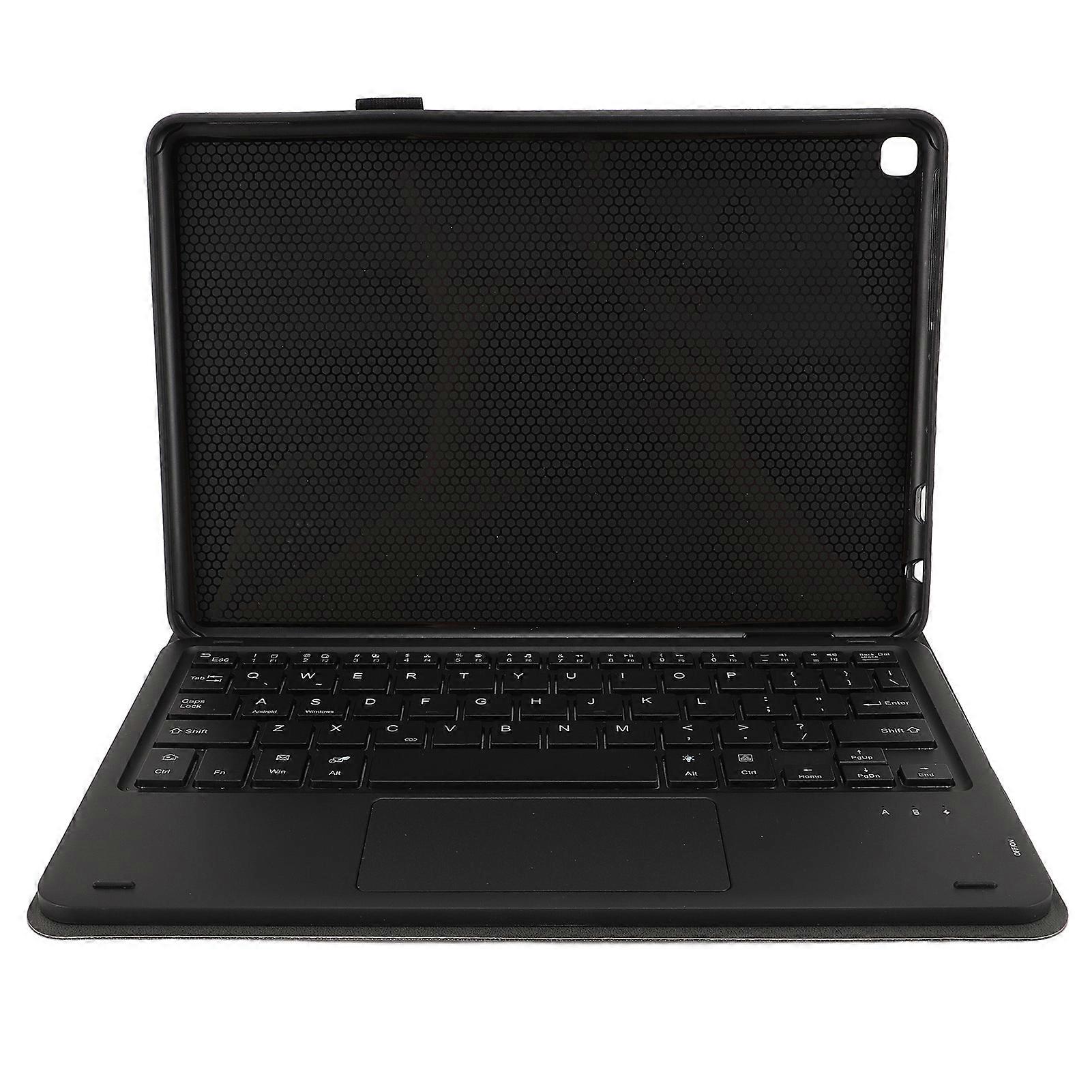 Keyboard Case for Fire HD 10 Plus 2021 2023 7 Color Backlit Rechargable 10.1 Inch Thin Detachable Keyboard 