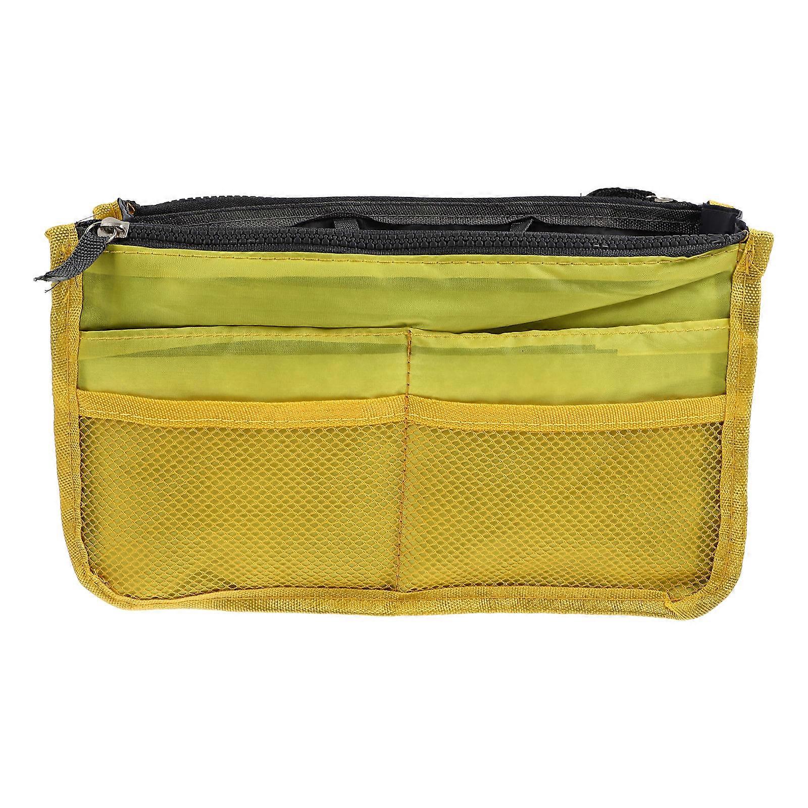 Yellow Nylon Bag Liner with Large Capacity for Storage Keeps Everything Organized and Stylish