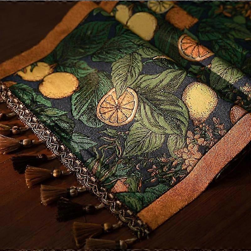Bright Sunflower Pattern Polyester Table Runner - A vibrant and colorful addition to enhance any room's decor.