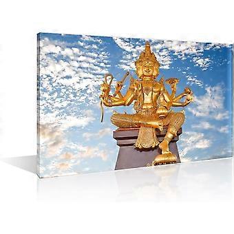 Poster do Senhor Brahma Uma das Principais Divindades Hindus Brahma Deus Hindu Imagens Jogo de Quebra-cabeça de Madeira 1000 Peças
