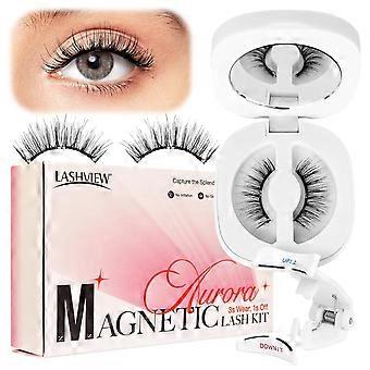 High quality brand new  False Eyelashes 14mm Faux 3D Mink Lashes Natural Look Cat Eye Wisp