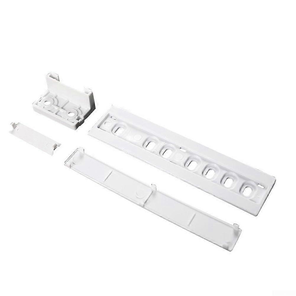 Refrigerator rails with complete accessory set for easy tallation and use