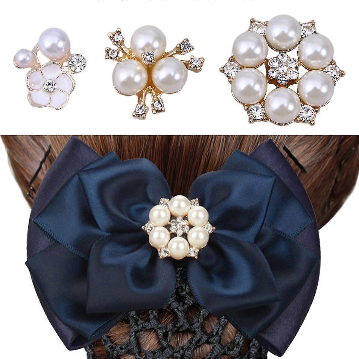 Flatback Pearl Buttons for Creative Projects, Rhinestone Details, Elegant Finish