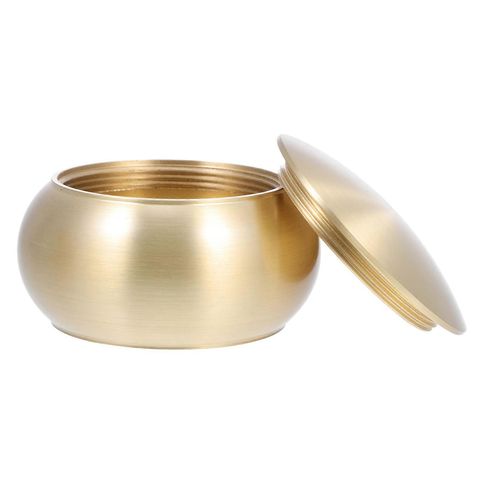 Mini Portable Airtight Copper Tea Container for Loose Leaf & Bags – Scratch & Shatter Resistant, Smooth Polished Finish, Compact Storage Organizer