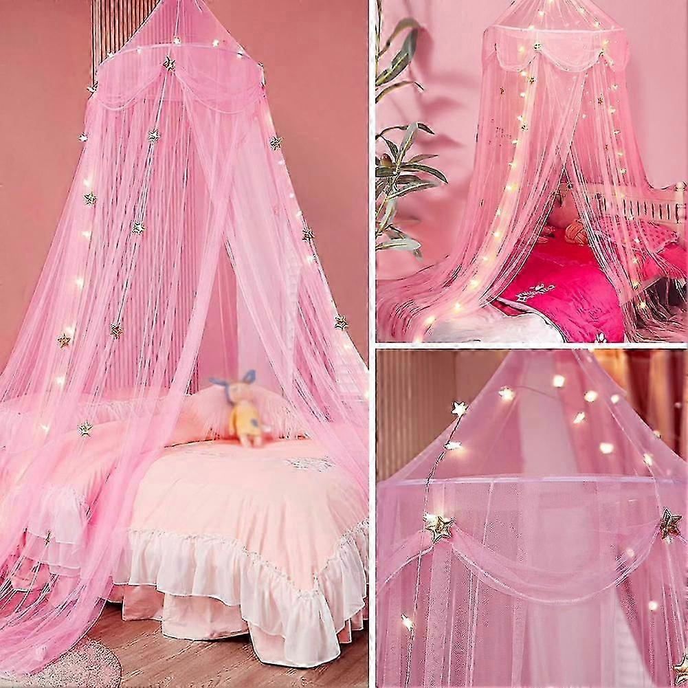 Breathable Hanging Encrypted Dome Mosquito Net Lace Bed Canopy Round Dome