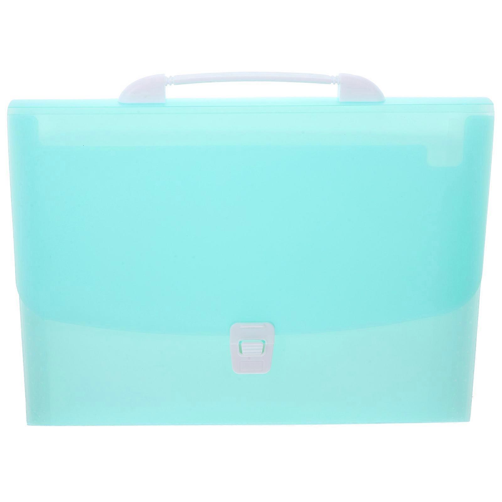 Office File Organizer Document Organizer Folder Students Rectangular Light Green 33.00X24.00X3.50CM File Storage 1Pack