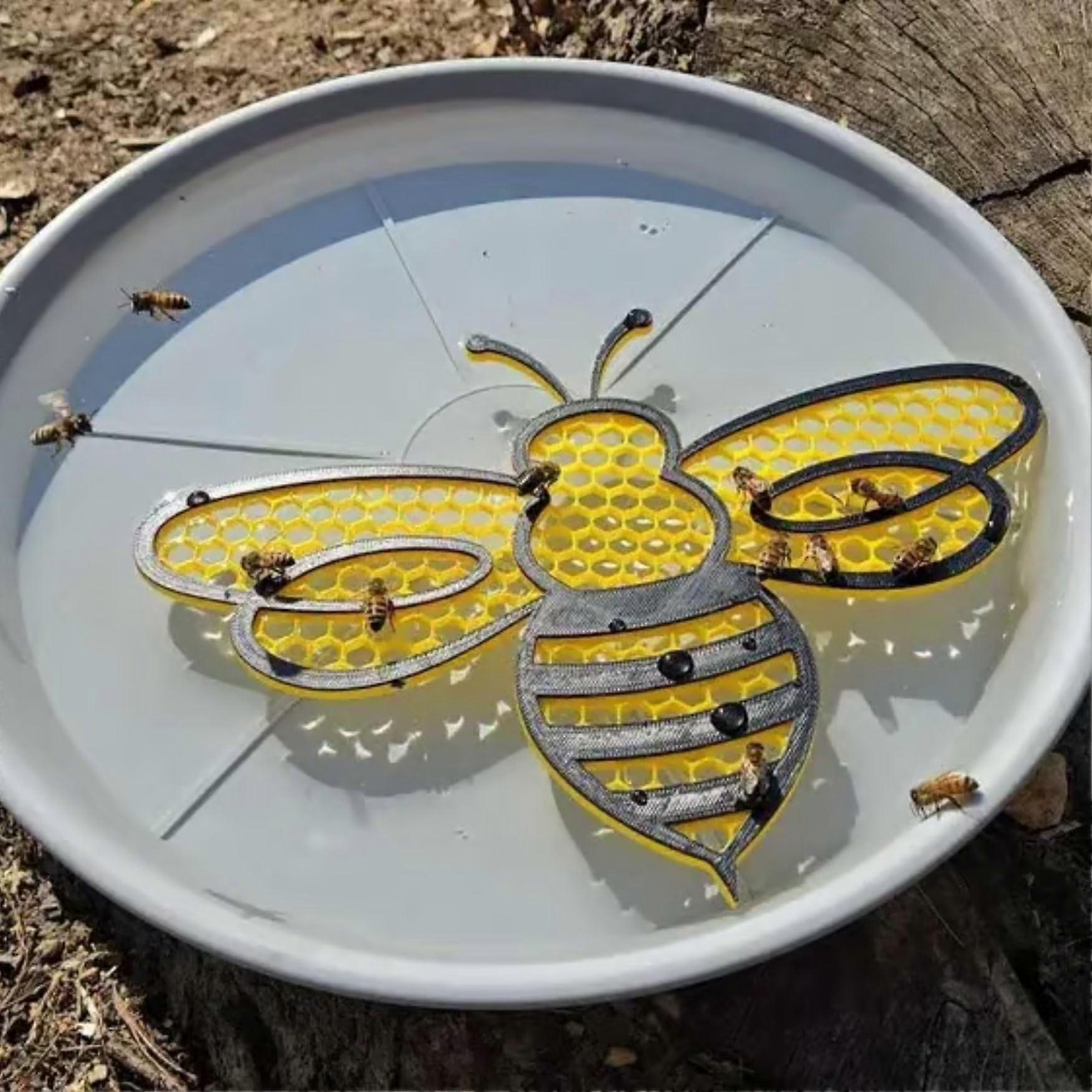 Bee-shaped Floating Island for Pollinators, 3D Printed Bee Irrigation Station, Eco-Friendly Floating Bee Drinks, Thirsty Pollinator Habitat