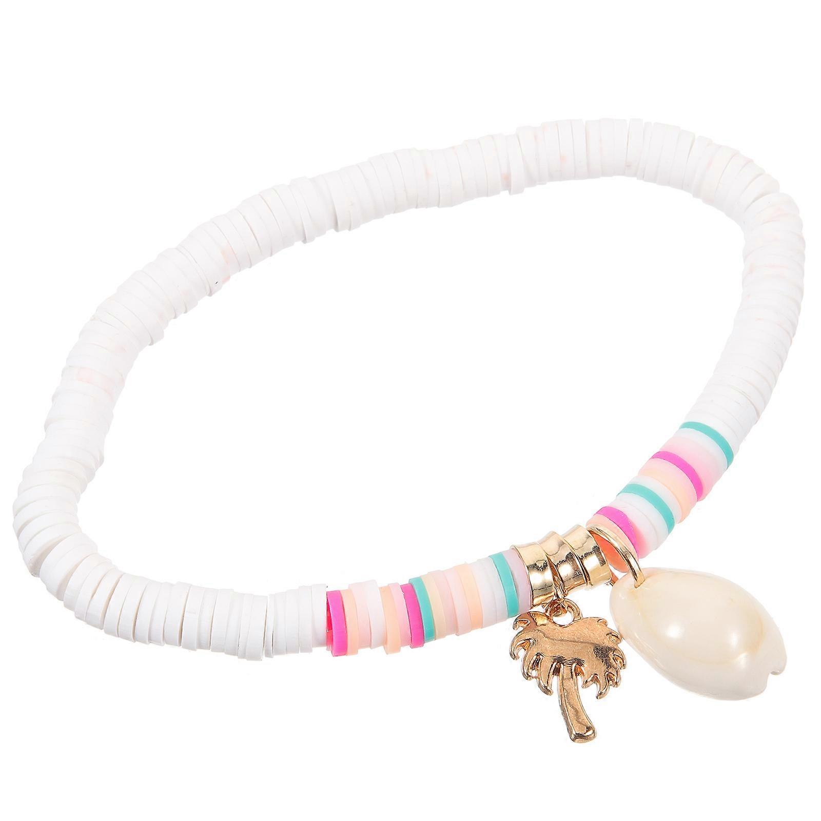 Boho Women's Anklet with Shell Pendant Elegant Foot Chain Jewelry for Beachwear and Casual Outfits