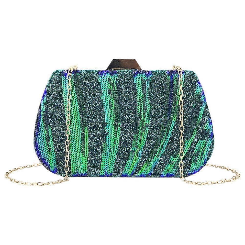 Evening Bag Women Handbag Dinner Party Green Rectangular Storage 1Set