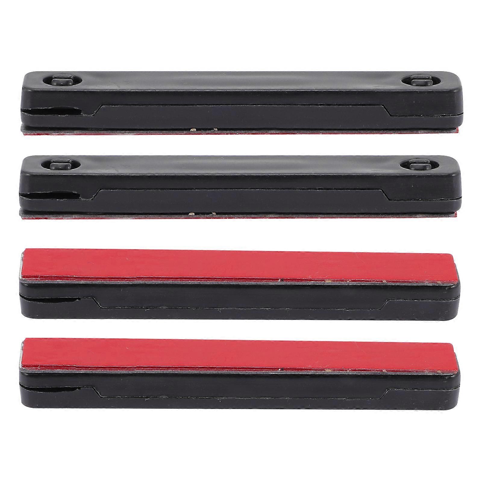 Window Screen Retainer Clips Magnetic Fixing No Drilling Prevent Falling Out Black 7.7x1.3cm 4Pcs