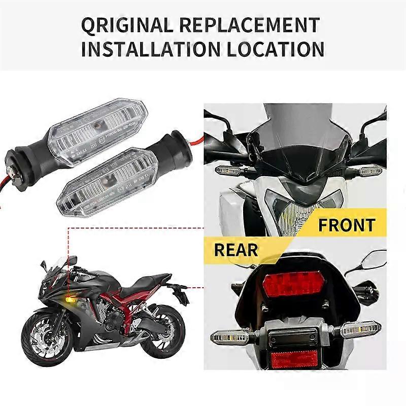 1 Pair Motorcycle Directional Blinker Lamp Turn Signal Indicator Light