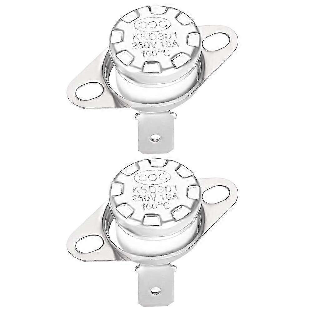 2 Pcs Computer Switch Bimetal Snap Disc Temperature Disc Partts Thermostat Accessories Ksd301 Switch Ksd301 Snap Disc