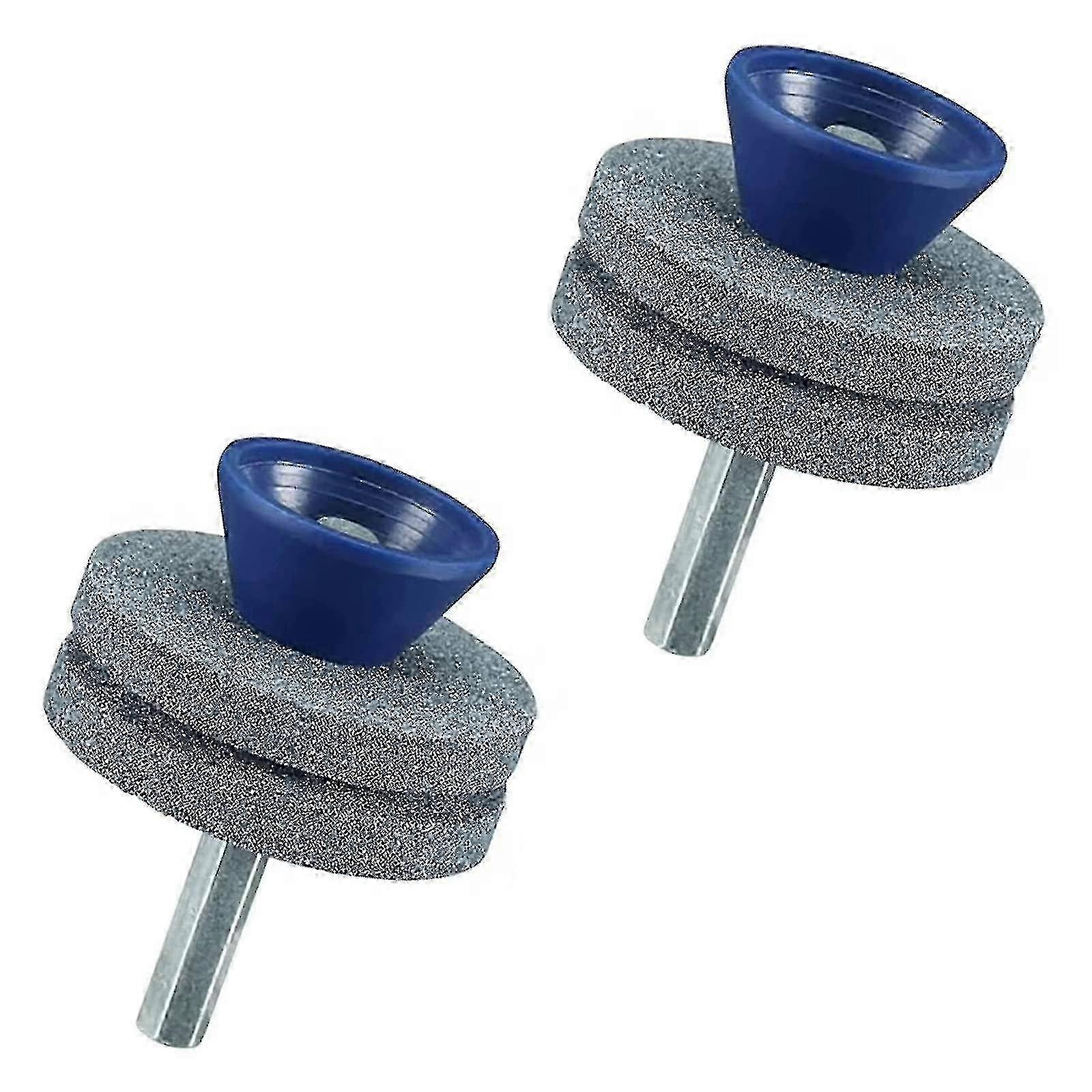 2 Dual Layer Lawn Mower Blade Sharpeners, Wear Resistant Suitable For Most Electric Drills Or Profes-YGWL Edition 0620