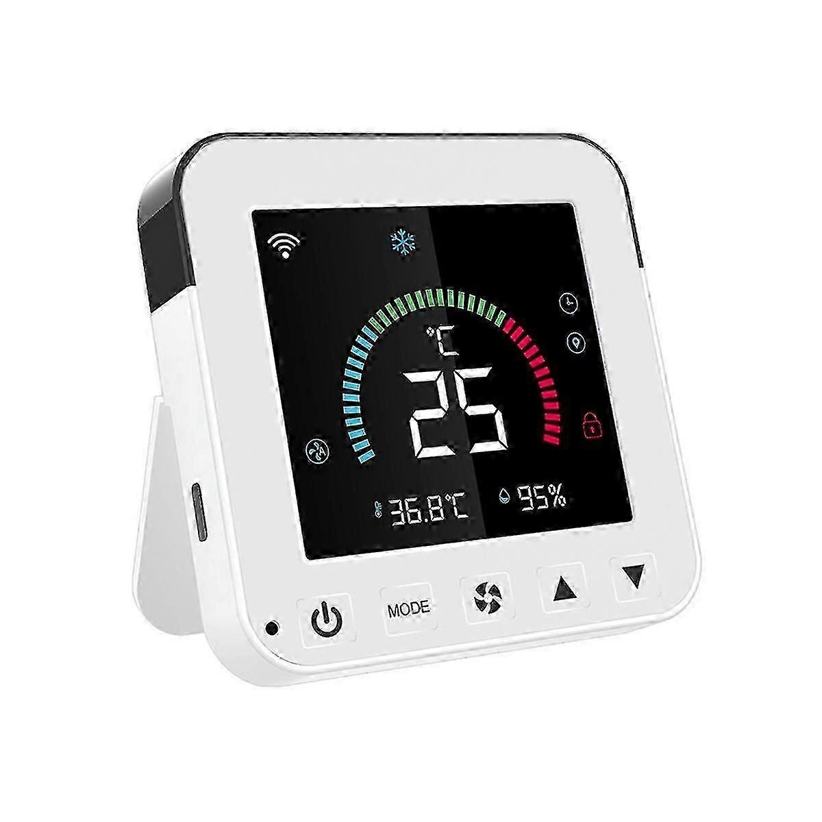 Tuya Smart Life New Wifi Thermostat Dc5v Air Conditioner Timer Temperature Humidity Sensor Lcd Touc