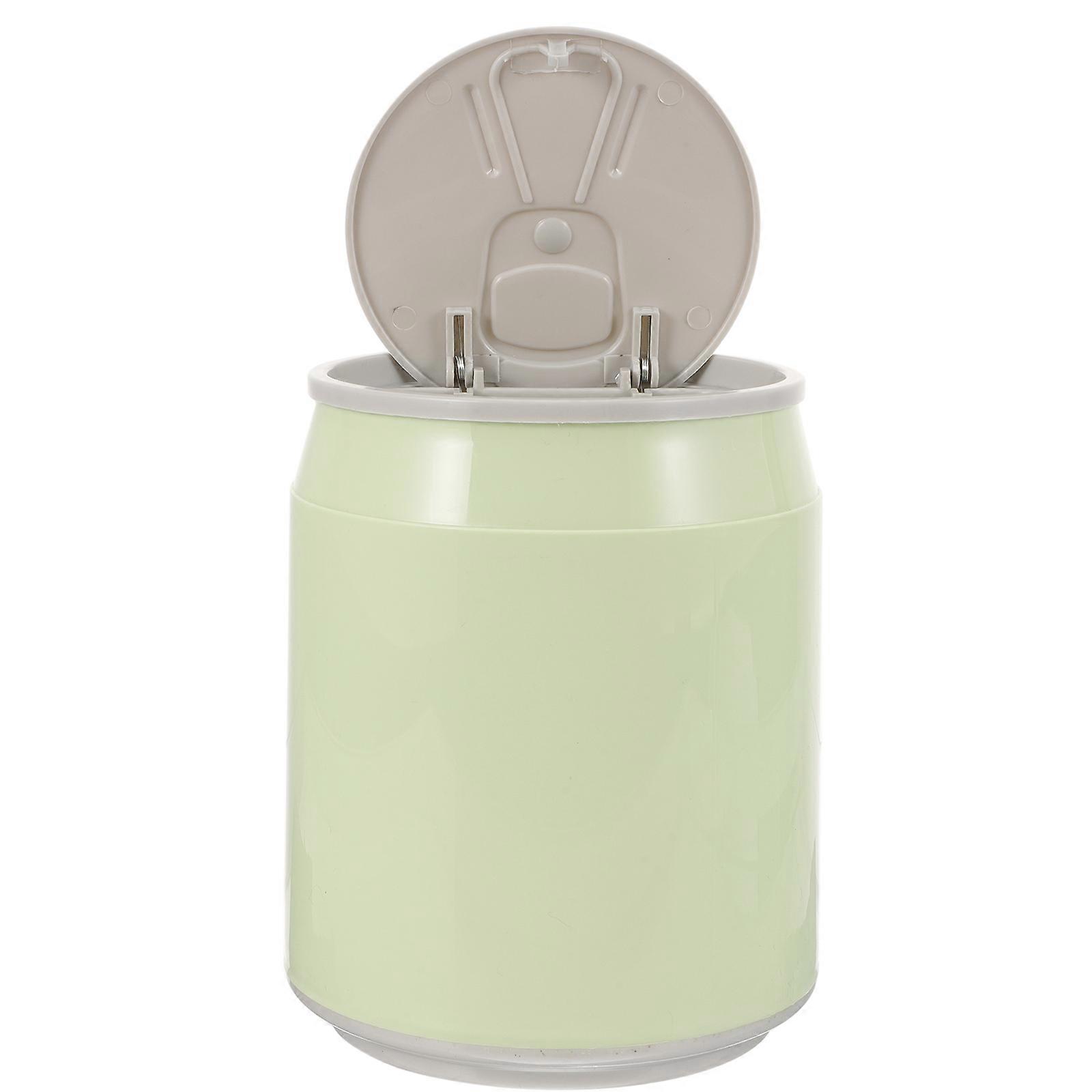 Trash Can Plastic Creative Desktop Trash Can Office Use 15.5x11.6cm Reusable 1Pcs
