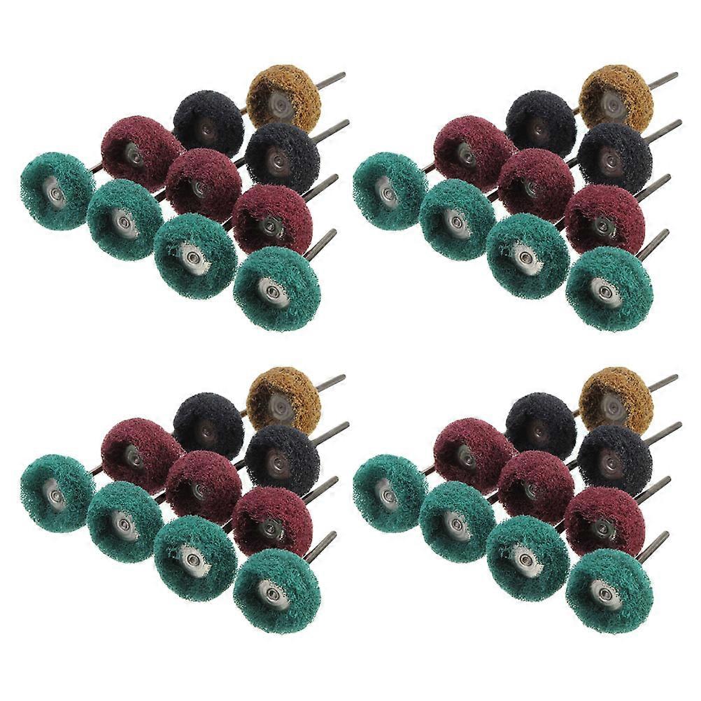 Grinding Wheel Accessory Wood Polishing Heads Diy Engraving Tools Assorted Color 40Pcs