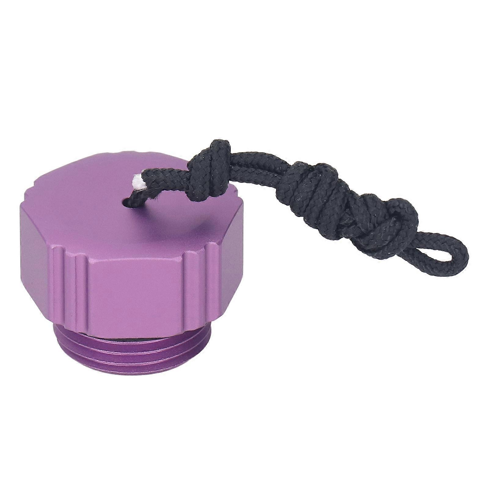Scuba Diving Regulator Dust Cap Threaded Aluminum Alloy First Stage Din Scuba Tank Valve Dust Protector Cap Purple