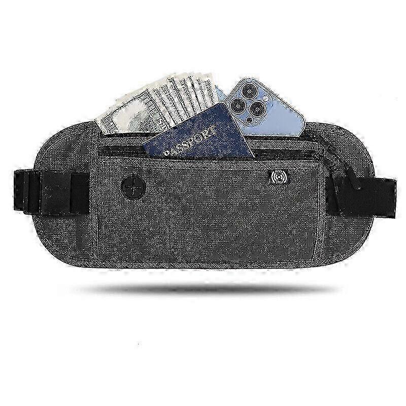 Waterproof Waist Fanny Pack with RFID Blocking Feature, Hidden Wallet, and Passport Holder, Perfect for Travel Use