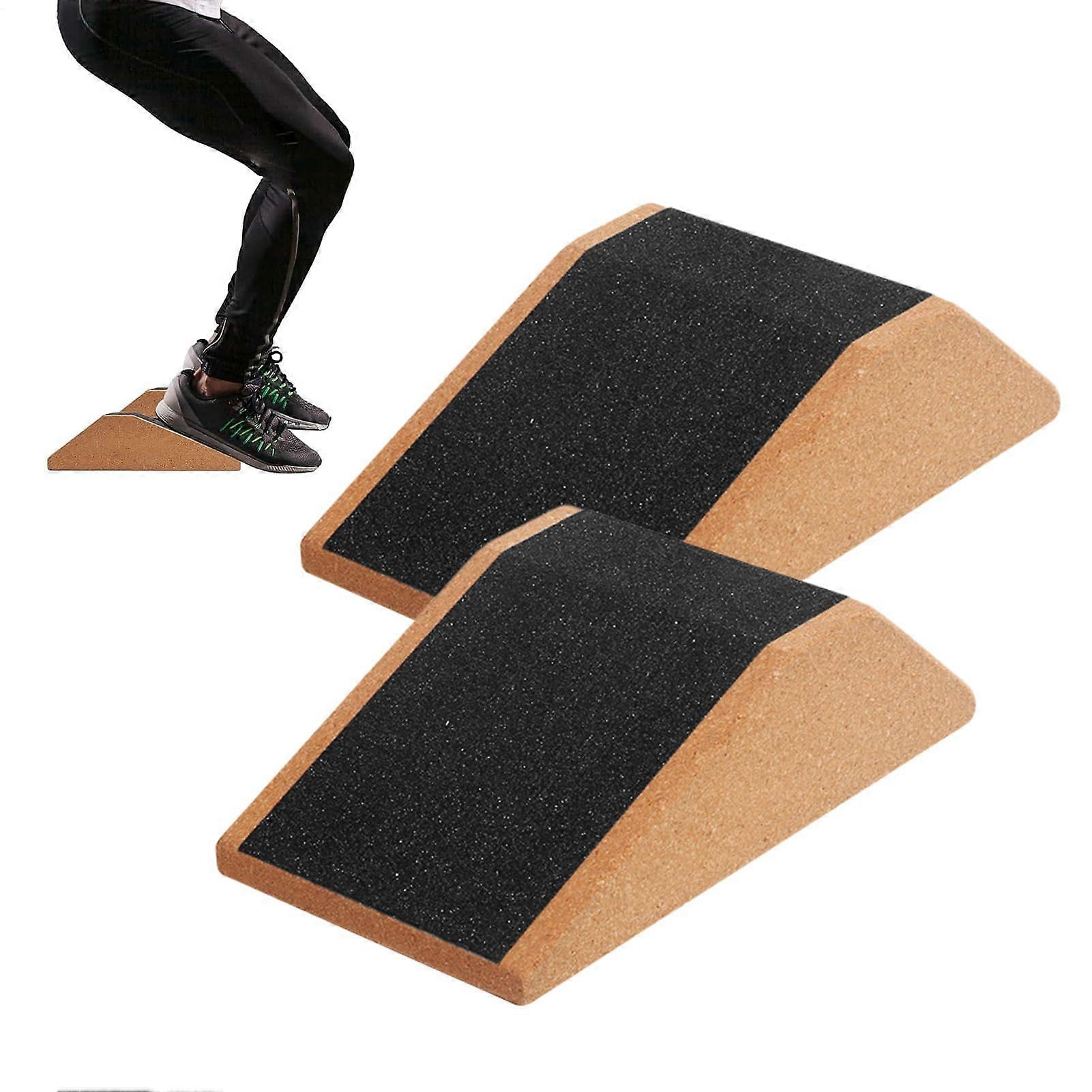 Squat Wedge Block, Heel Wedge for Squats, NonSlip Fitness Ramp for Stretching, 9.06 x 4.72 x 2.56 Inches