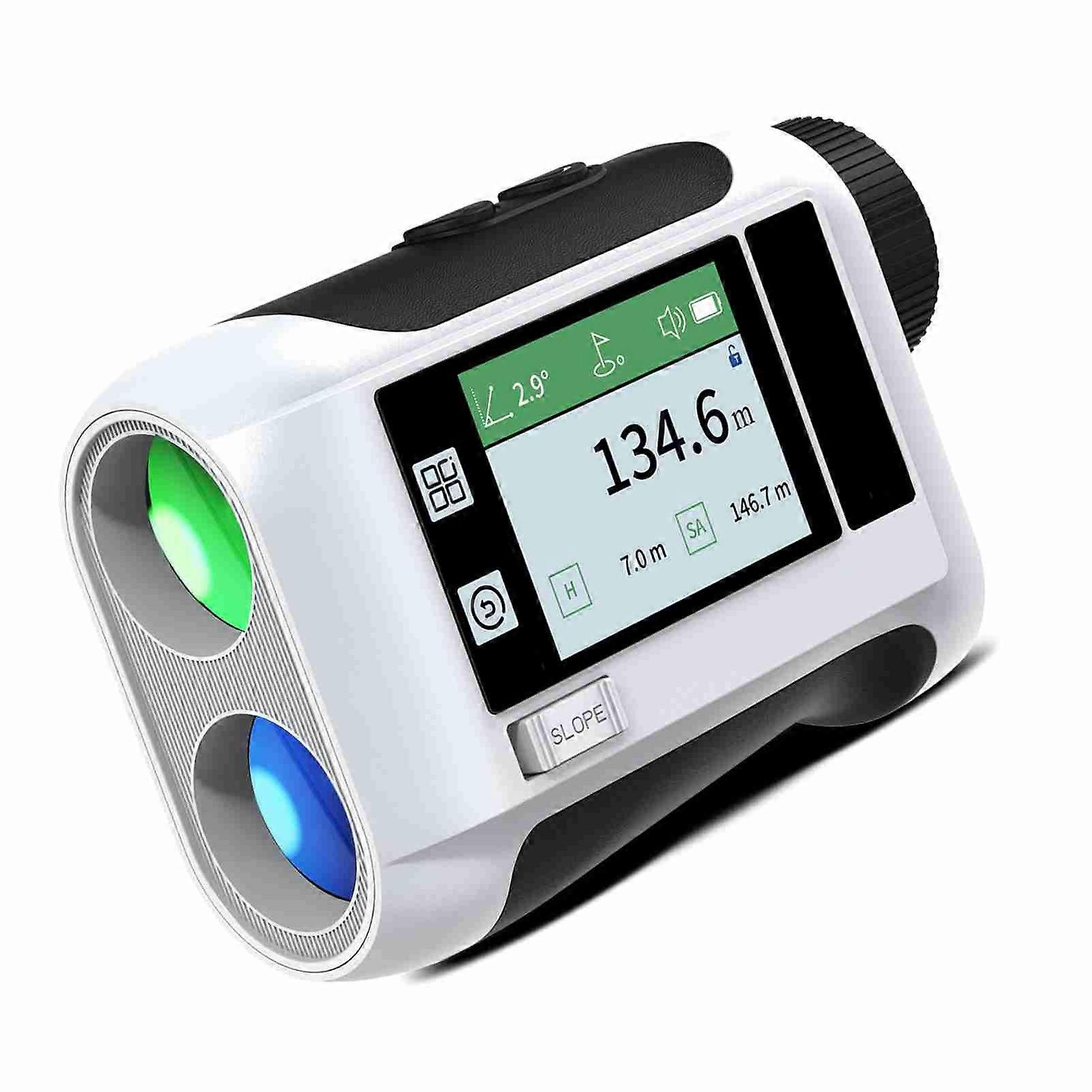 600M / 800M / 1200M / 1500Mゴルフ距離計距離計LCDタッチスクリーン付き6.5倍倍率USB充電式距離計スピーカースロープ付き