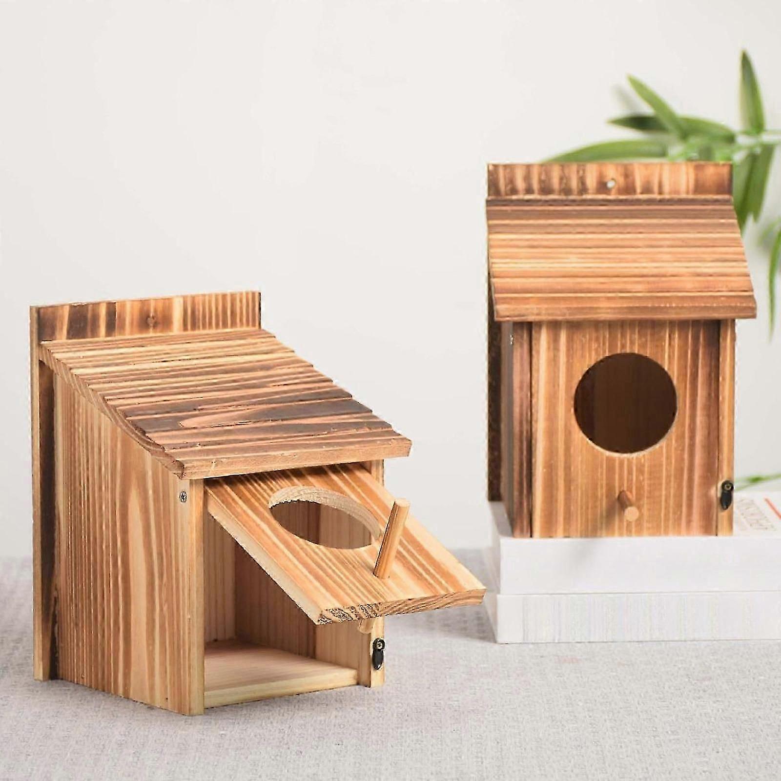 Bird House for Outdoor Pet Supplies Birds Nest for Bird Viewing Balcony Yard