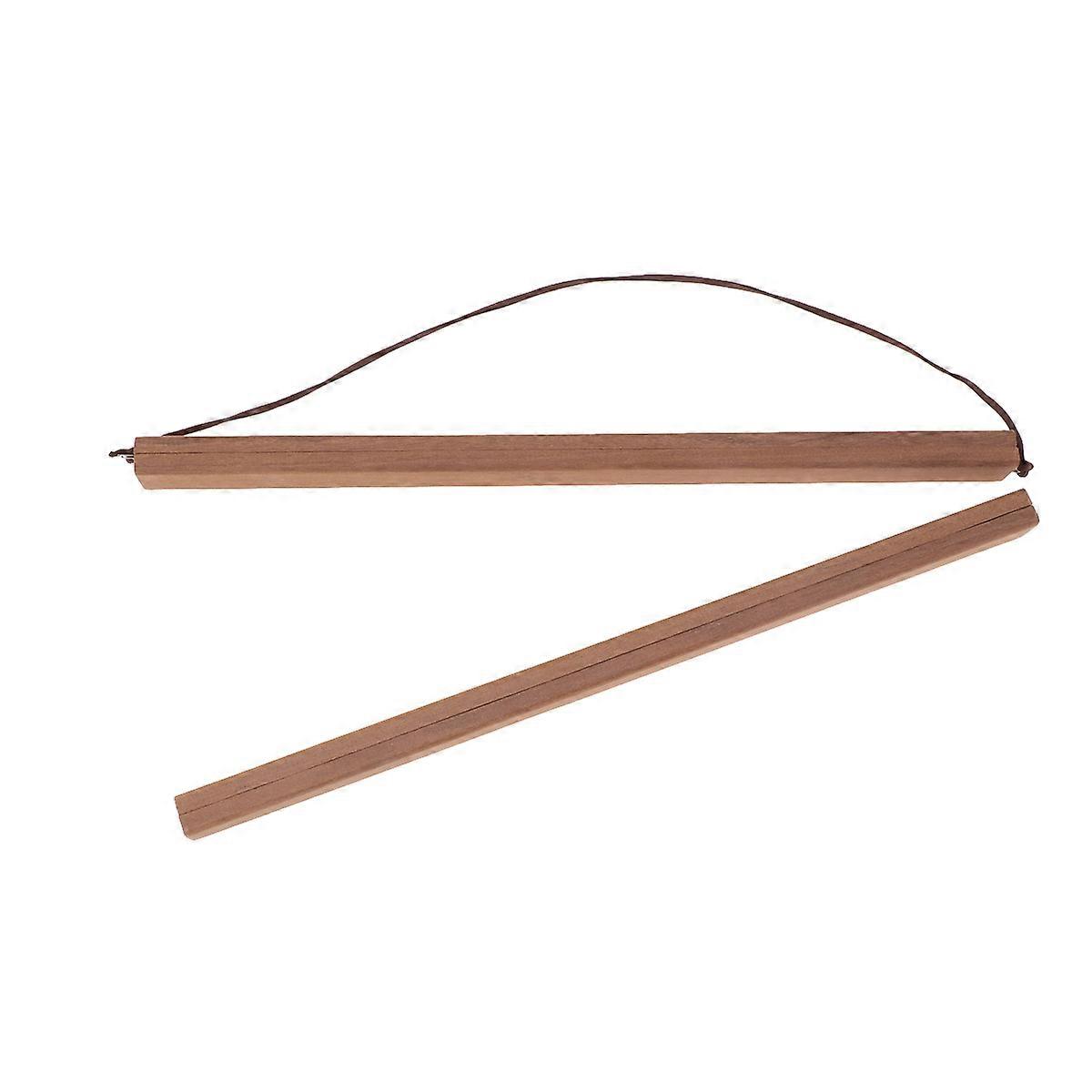 Teak Wooden Magnetic Poster Hanger Frame for Artwork and Photos – Easy to Use, No Damage, Light Brown