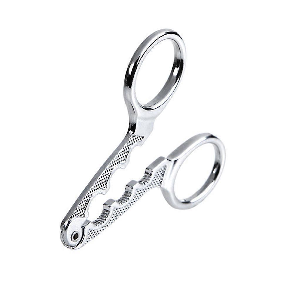 Walnut Cracker Clip Pliers Nut Crackers Stainless Steel Shucker for Home Use Silver 9cmx5.5cm 1Pcs