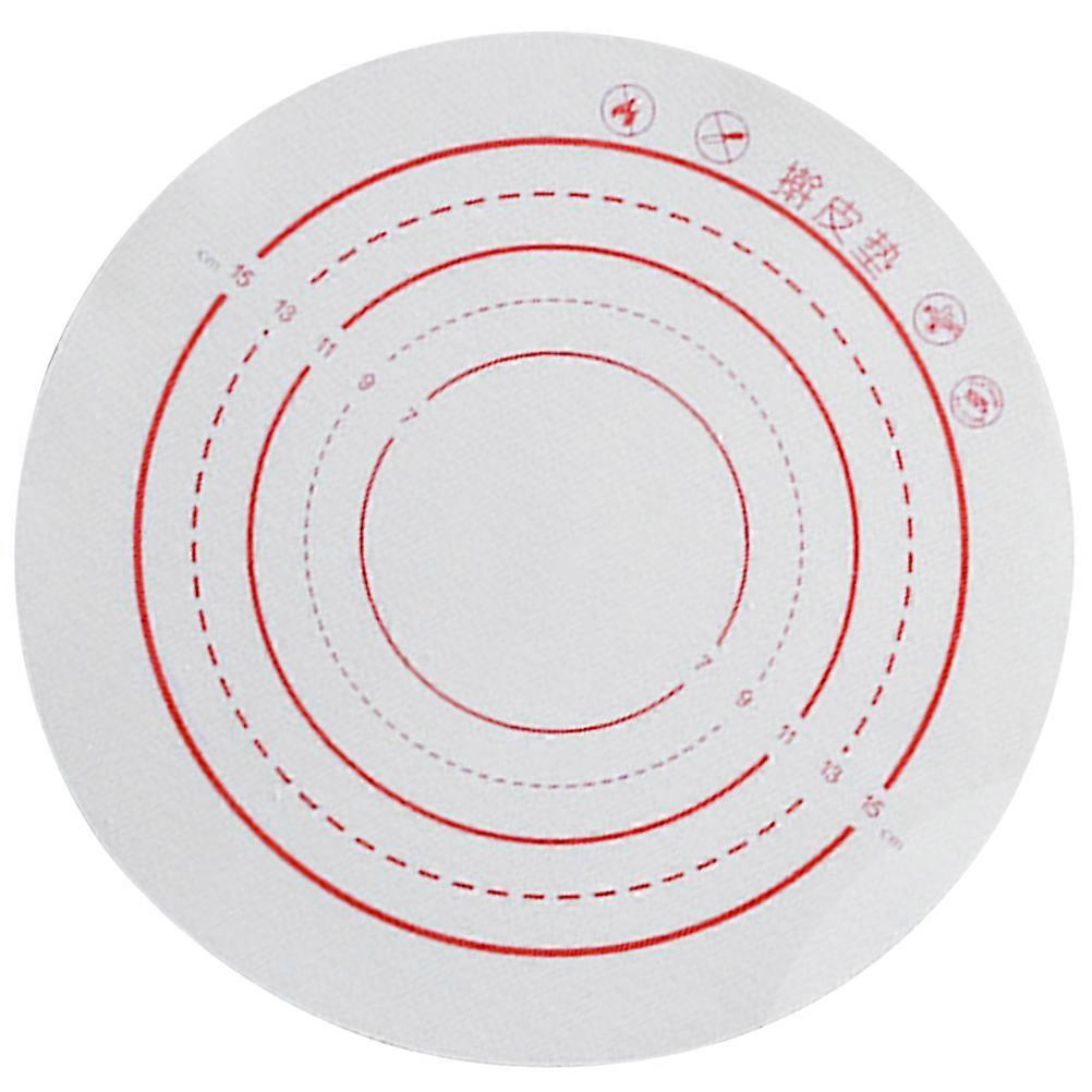 Pastry Silicone Round Mat Nonstick Pastry Mat Dough Rolling Pad For Cooking 19.2x19.2cm Multi 1Pcs