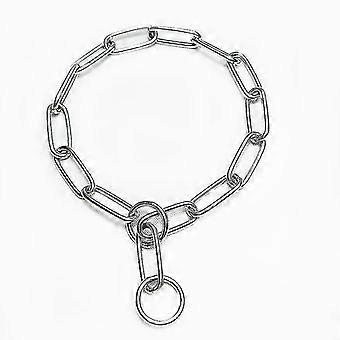 Stainless Steel Dog Collar Pet Training P Chain Big Dog Anti-bite Necklace Anti-rush Collar Telescopic (3pcs, Silver)