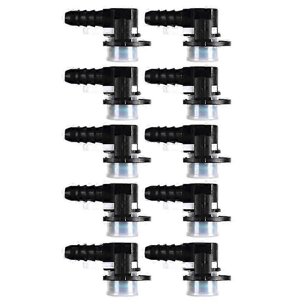 10pcs L-Type Fuel Pipe Quick Connector ID12-ID6 Car Water Pipe Fitting