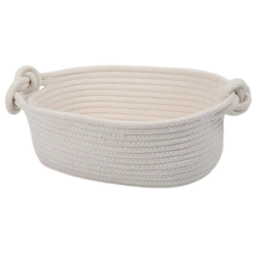 Wicker Basket With Handles For Nursery Items Diapers Blankets Toys Keys 1Set