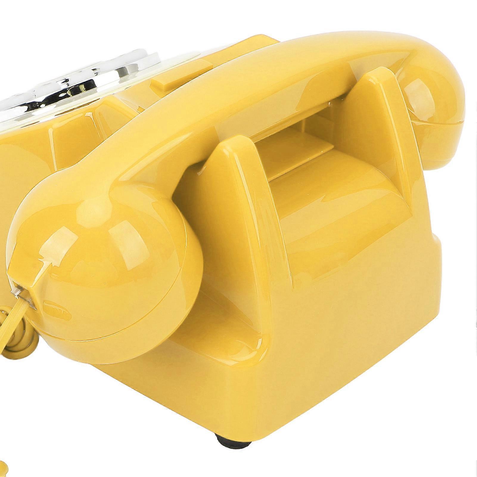 o Guest Book Phone Clear Sound Convenient Use o Message Recording Telephone for Wedding Event Birthday Party Yellow