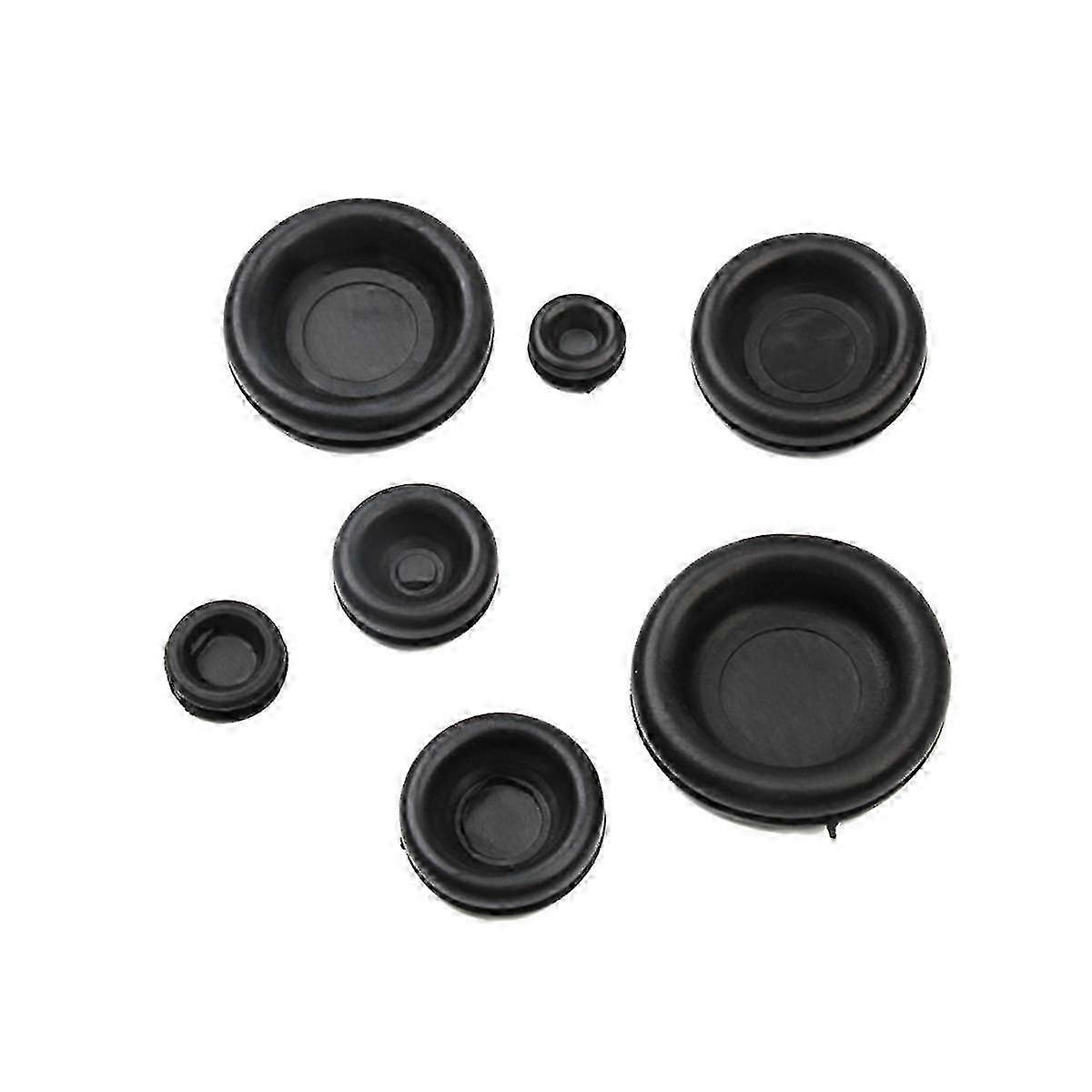 170Pcs 7 Größen Gummitülle Sortiment Kit, Firewall Loch Stecker Set Elektrische Drahtdichtung Solid H hwy