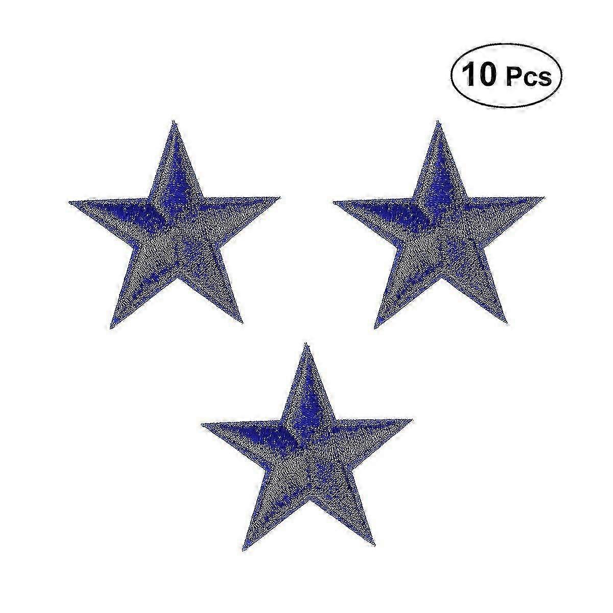 2025 Latest Model 10pcs Small Five-pointed Embroidery Cloth Patch Decorative