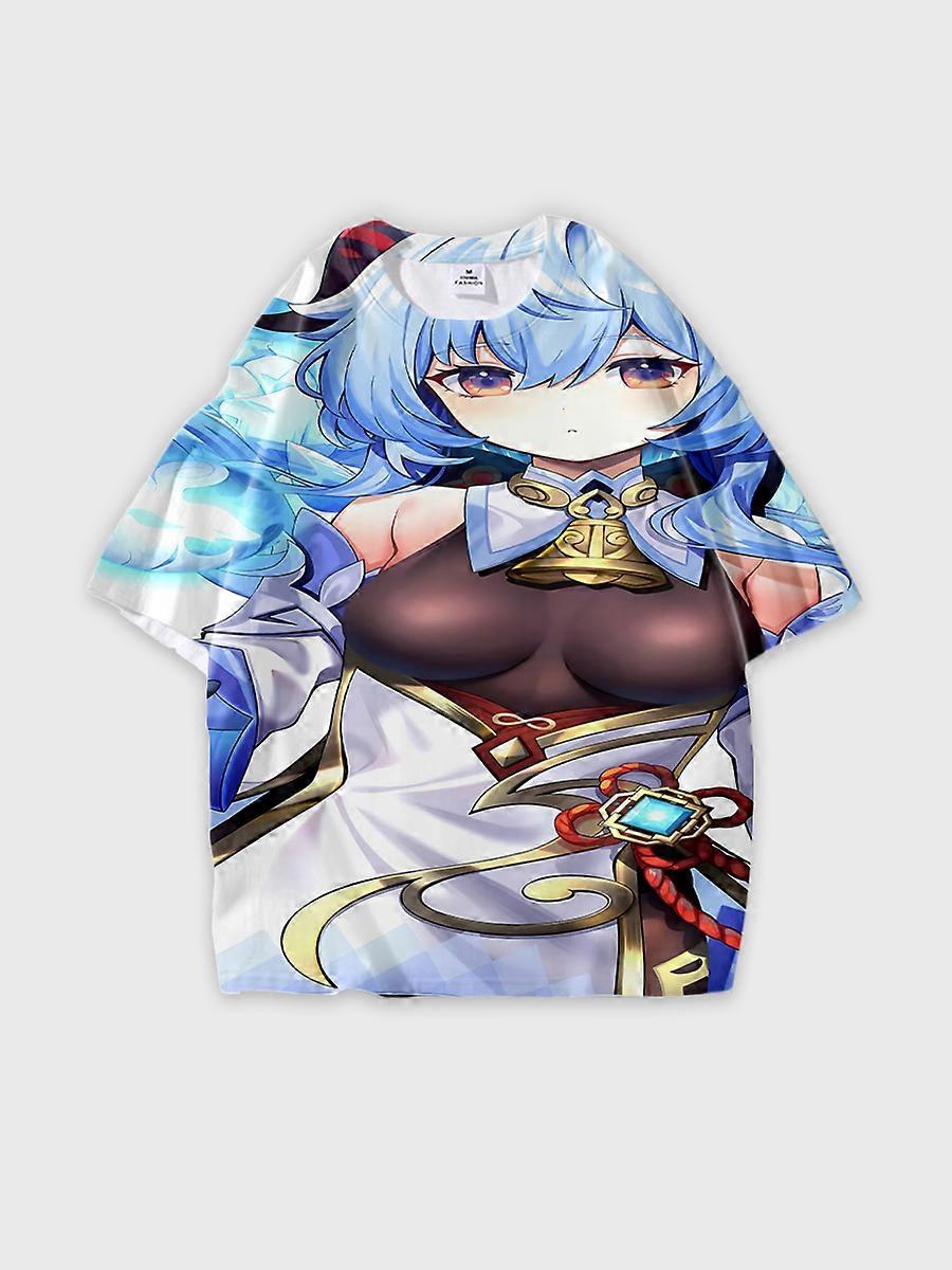 T-shirt round neck Role Pattern loose short sleeve JW3821