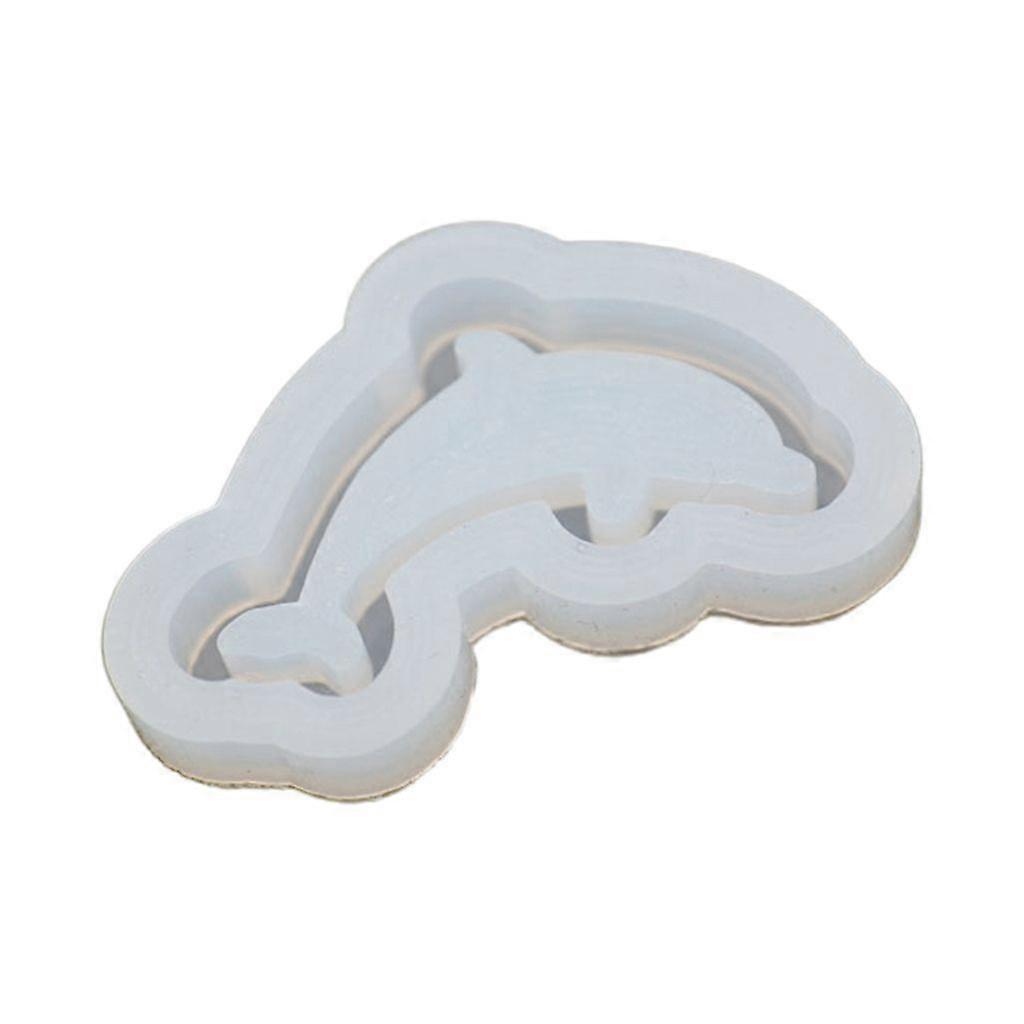 Treibsand-Silikonform-Harz-Kunst-Shaker-Form Delphin-Charm-Anhänger-Form
