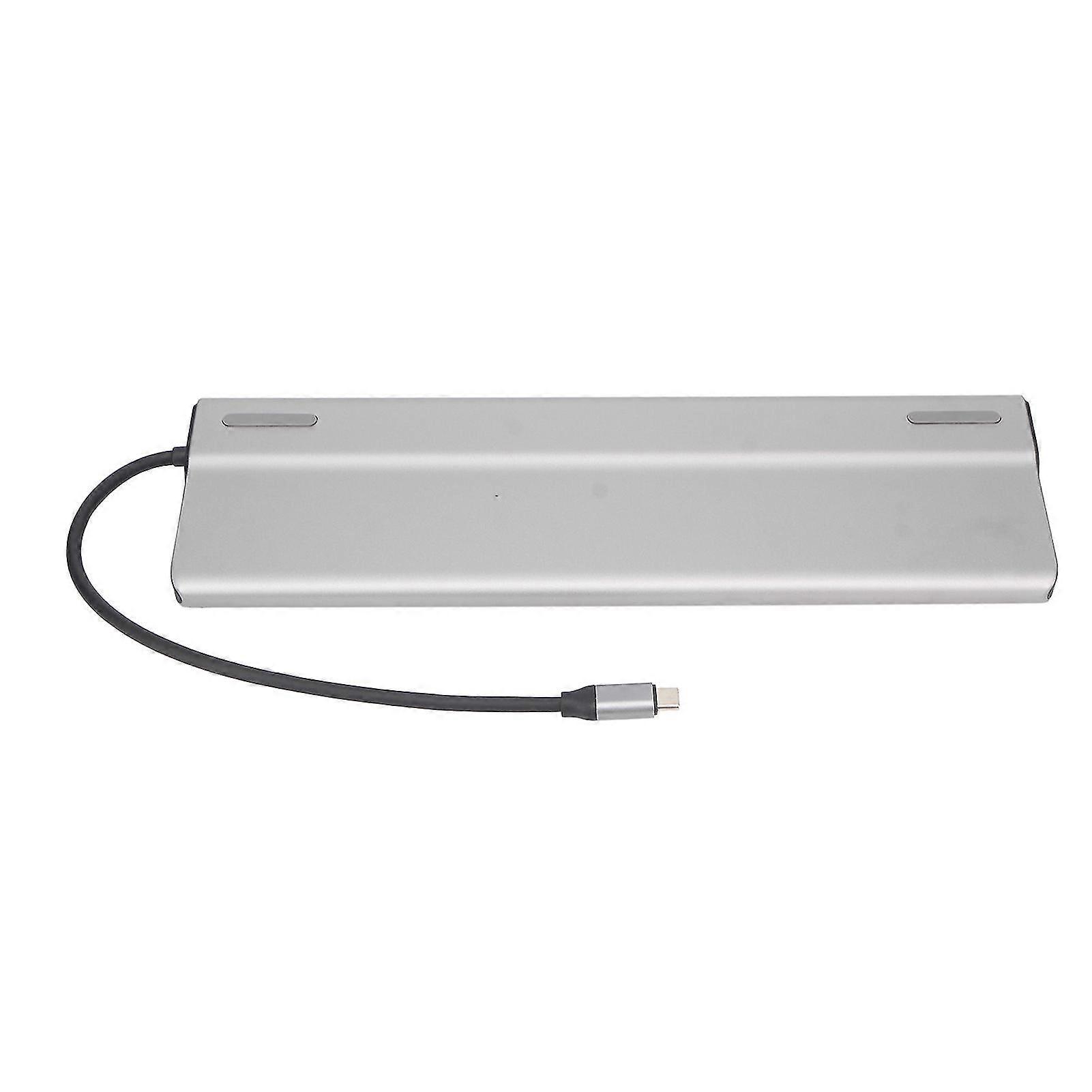 14-in-1 USB Type-C Docking Station with 3 USB 3.0, 2 USB 2.0, HDMI, VGA, RJ45, 3.5mm Audio & PD - Multiport Hub for Ultimate Connectivity