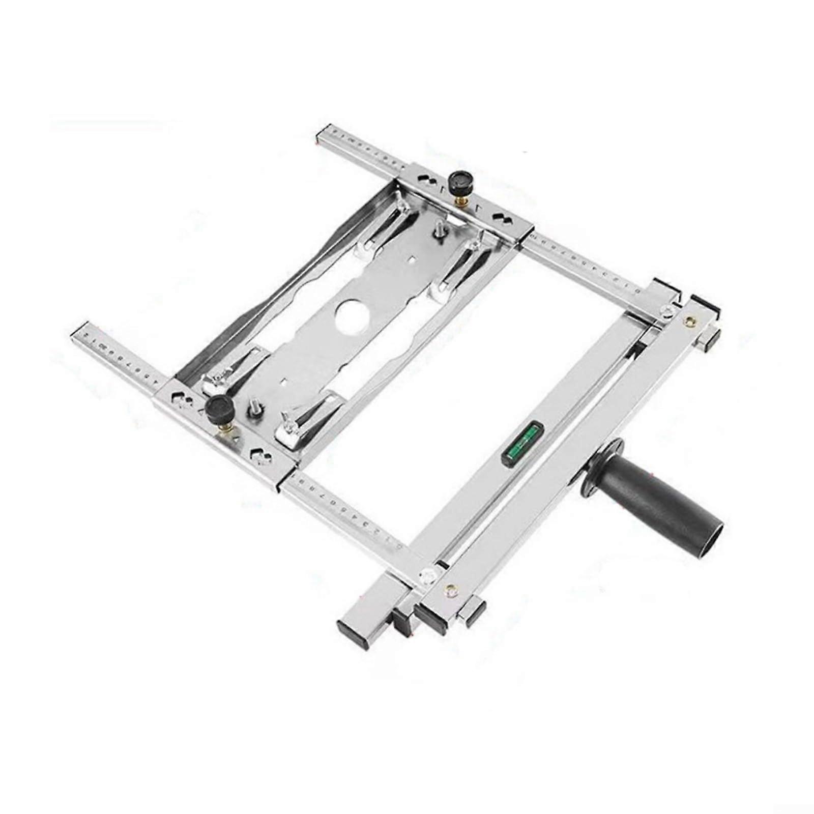 Woodworking Circular Saw Chopping Board Tool Edge Guide Positioning DIY Steel Construction Easy Operation Round Handle PushPull Cutting Function