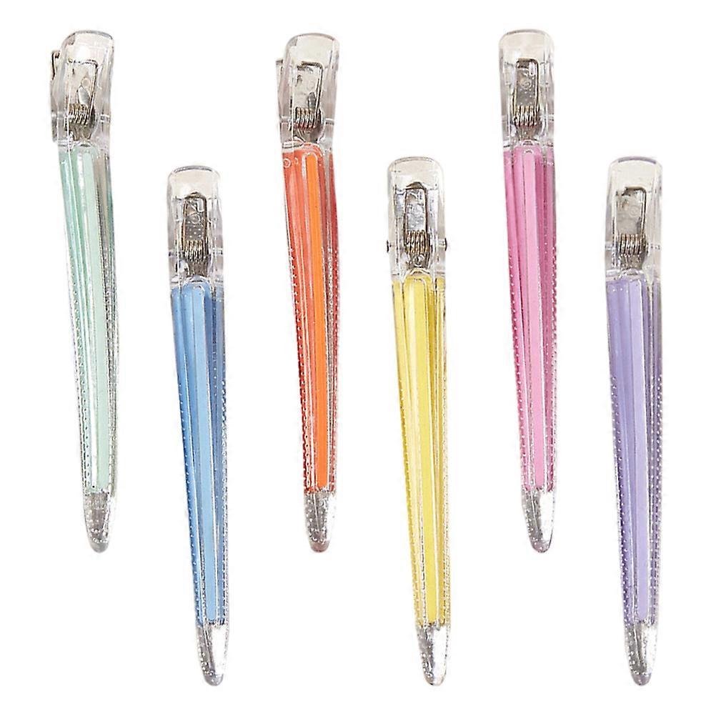 Makeup Clips For Hair Household Duckbill Clip Styling Mixed Color 6Pcs