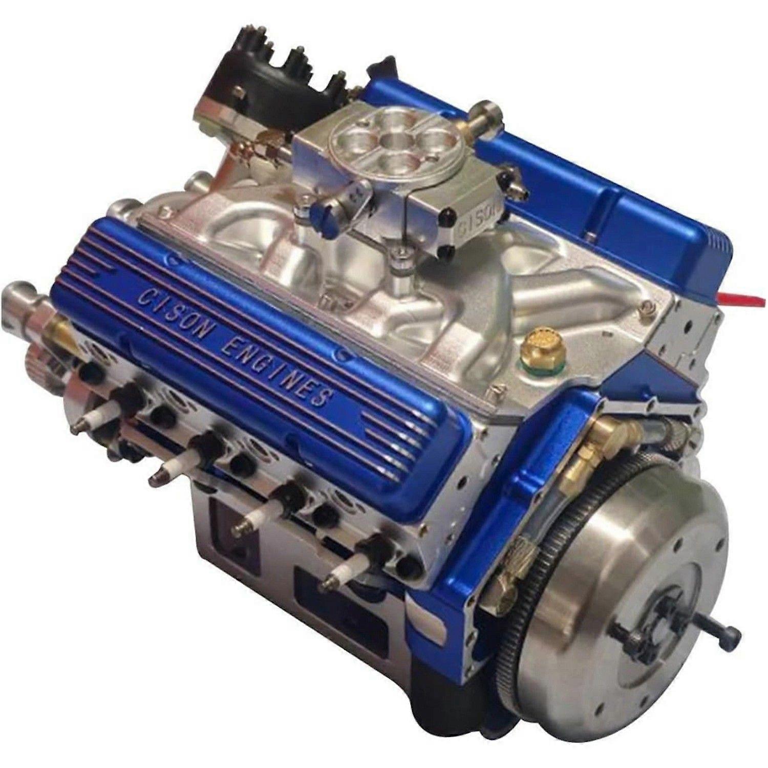 V8 Engine Resin Sculpture Kit - Gasoline Top-Down Engine Model Ornament, Engine-Themed Decorative Piece