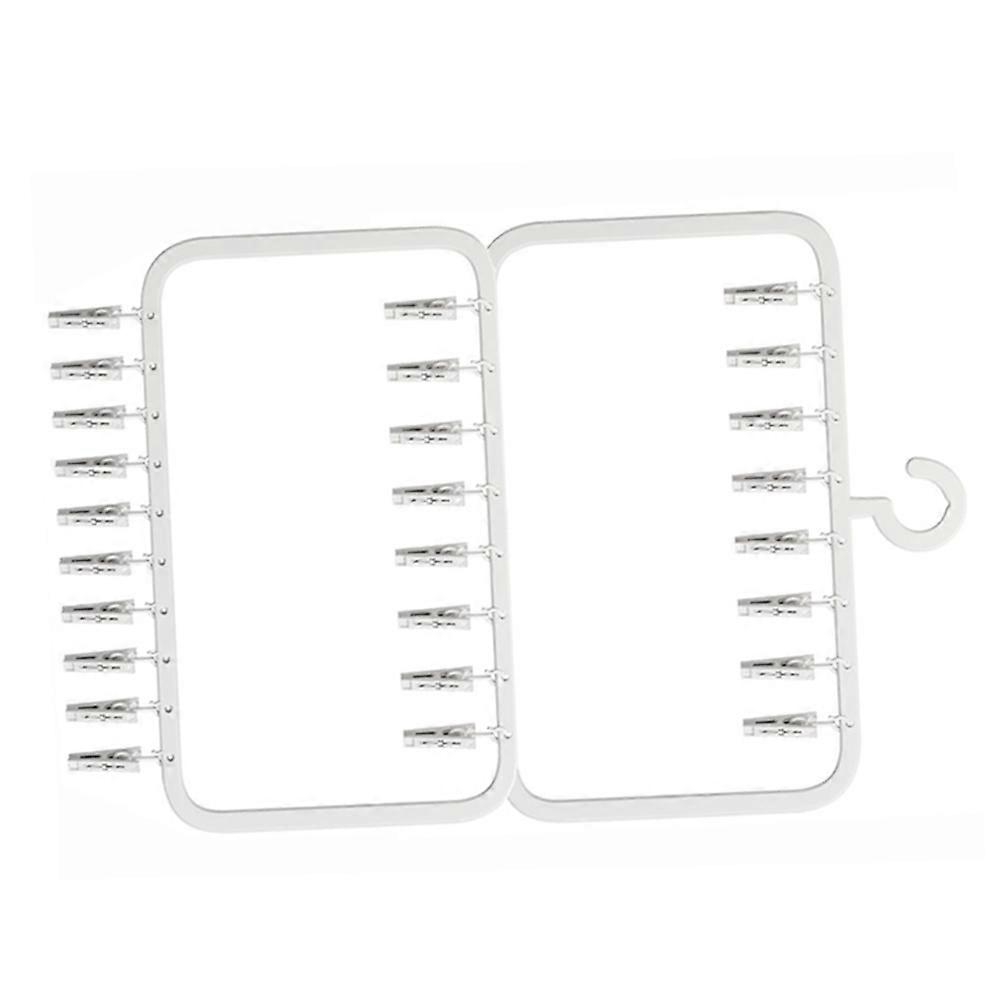 野球帽用ホワイト PP ハット オーガナイザー ハンガー 3 層付き 洋服ラック 収納クローゼット使用