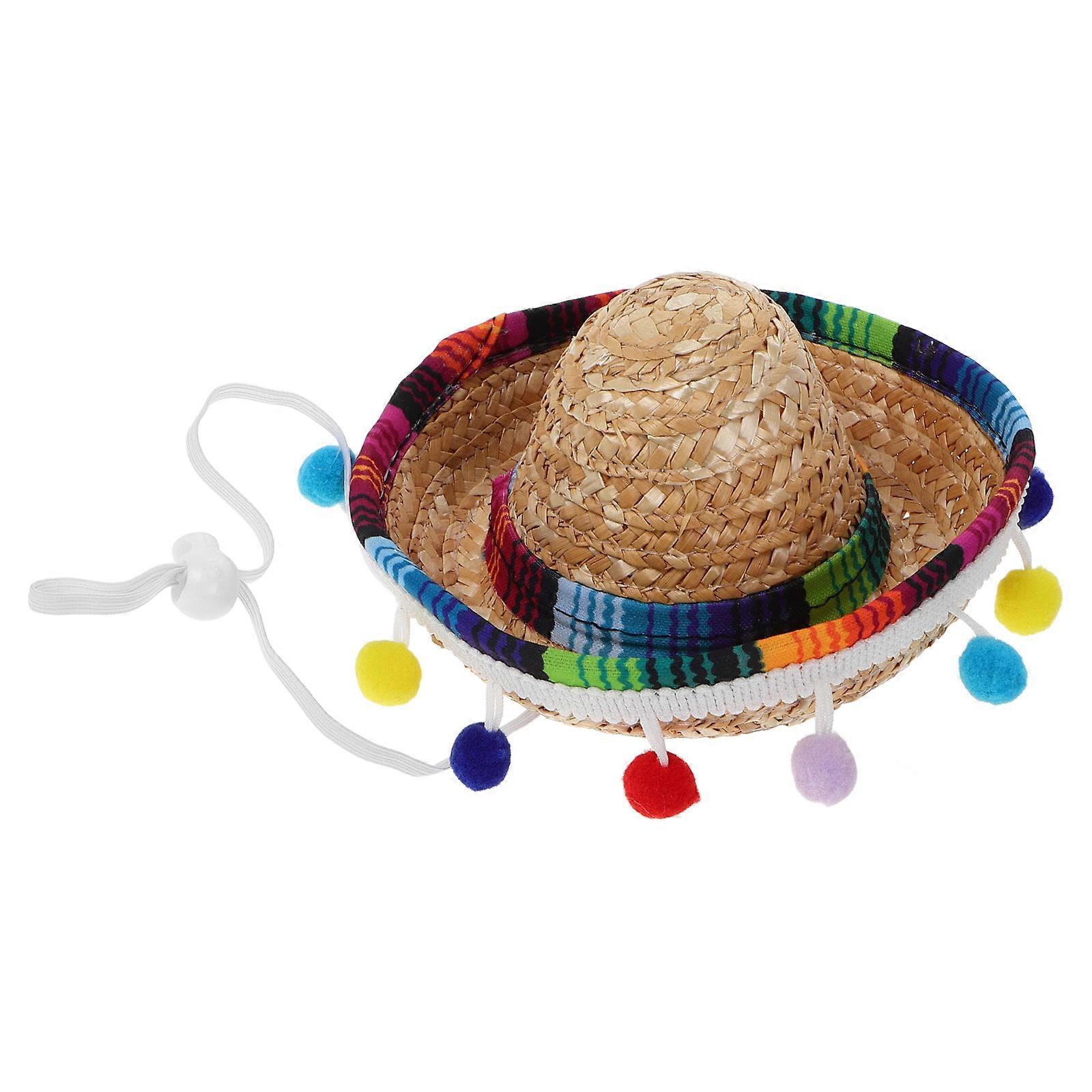 Carnival Decoration Mini Sombrero Headbands Mexican Themed Events Accessory Multi Color Lightweight Comfortable Design 1Pcs