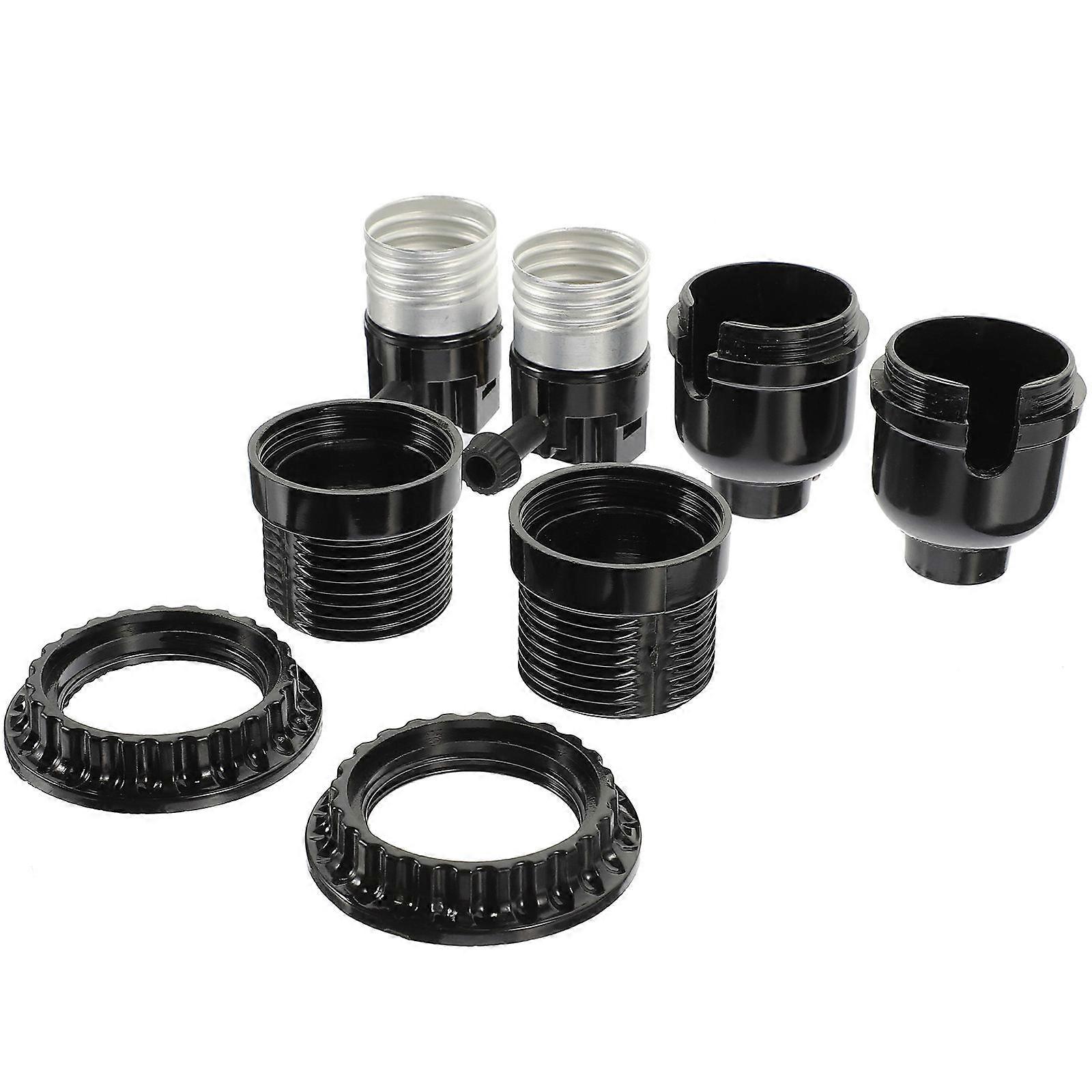 2pcs E26 E27 Retro Light Socket with Ring for DIY Project