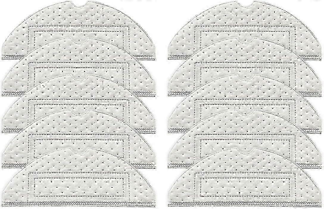 Suction Mop Replacement Pads Compatible with Roborock S7, T7 & T7 Plus - Pack of 10 Disposable VibraRise Cleaning Wipes