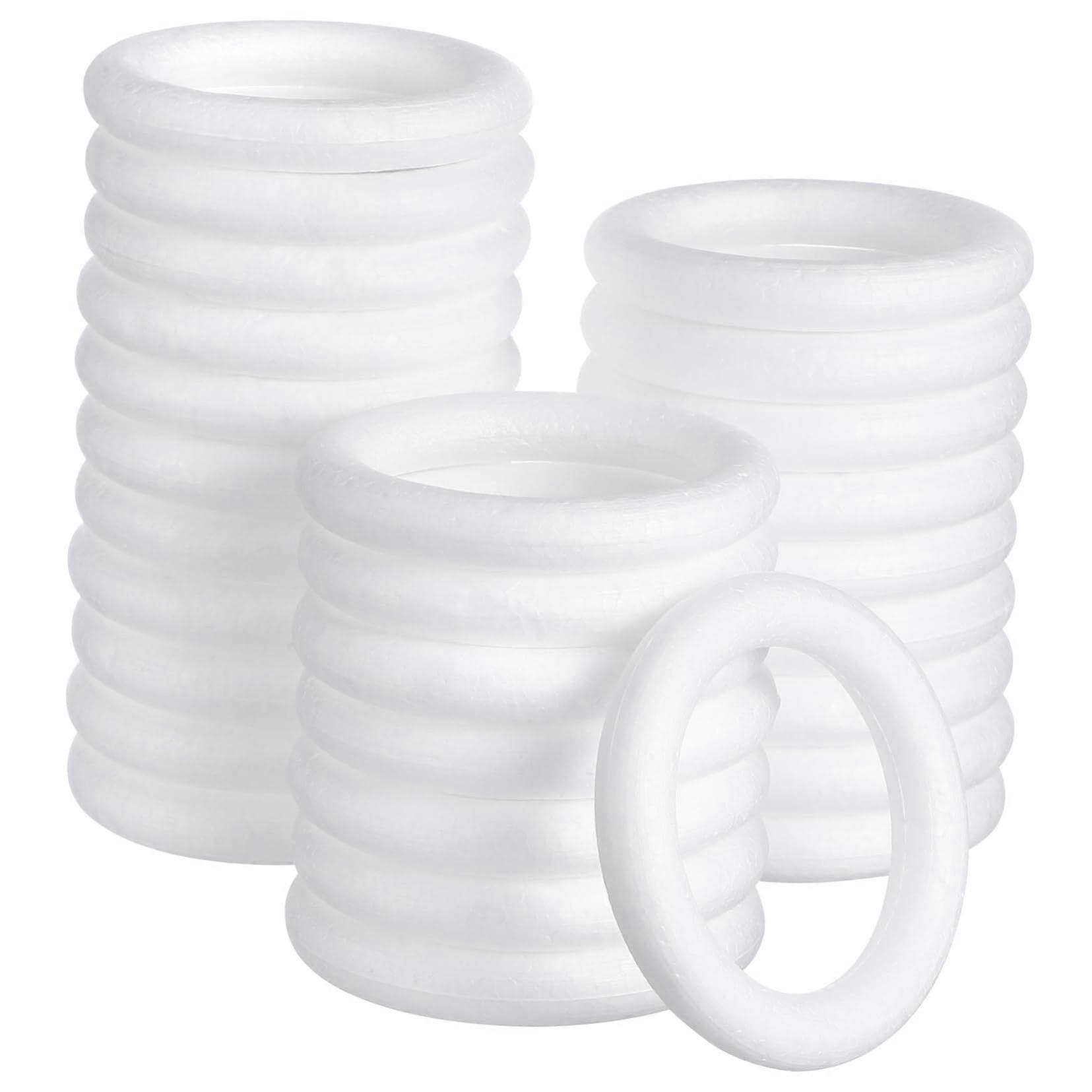 DIY accessories for kids, wreath circle, white foam, size 10X10X1.50CM