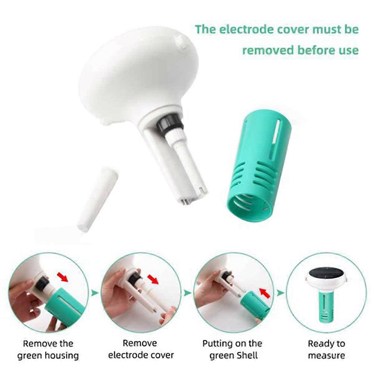 USB Solarbetriebenes Smart WiFi Zigbee Chlormessgerät PH ORP EC TDS Salinity Temp CL Schwimmbad Wasserqualitätsanalysator