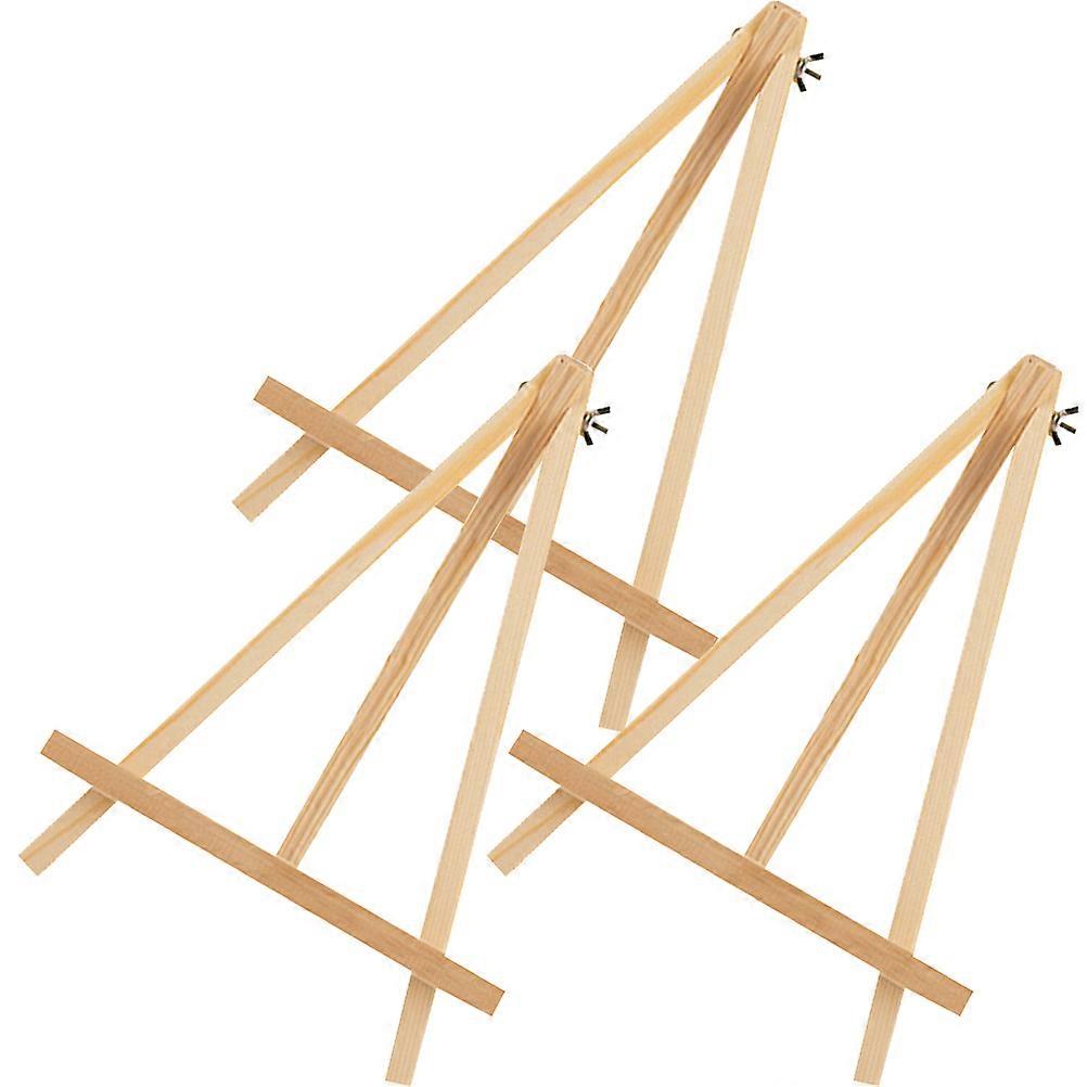 3pcs Wooden Easel for Kids Artist Painting Tabletop Display Stand