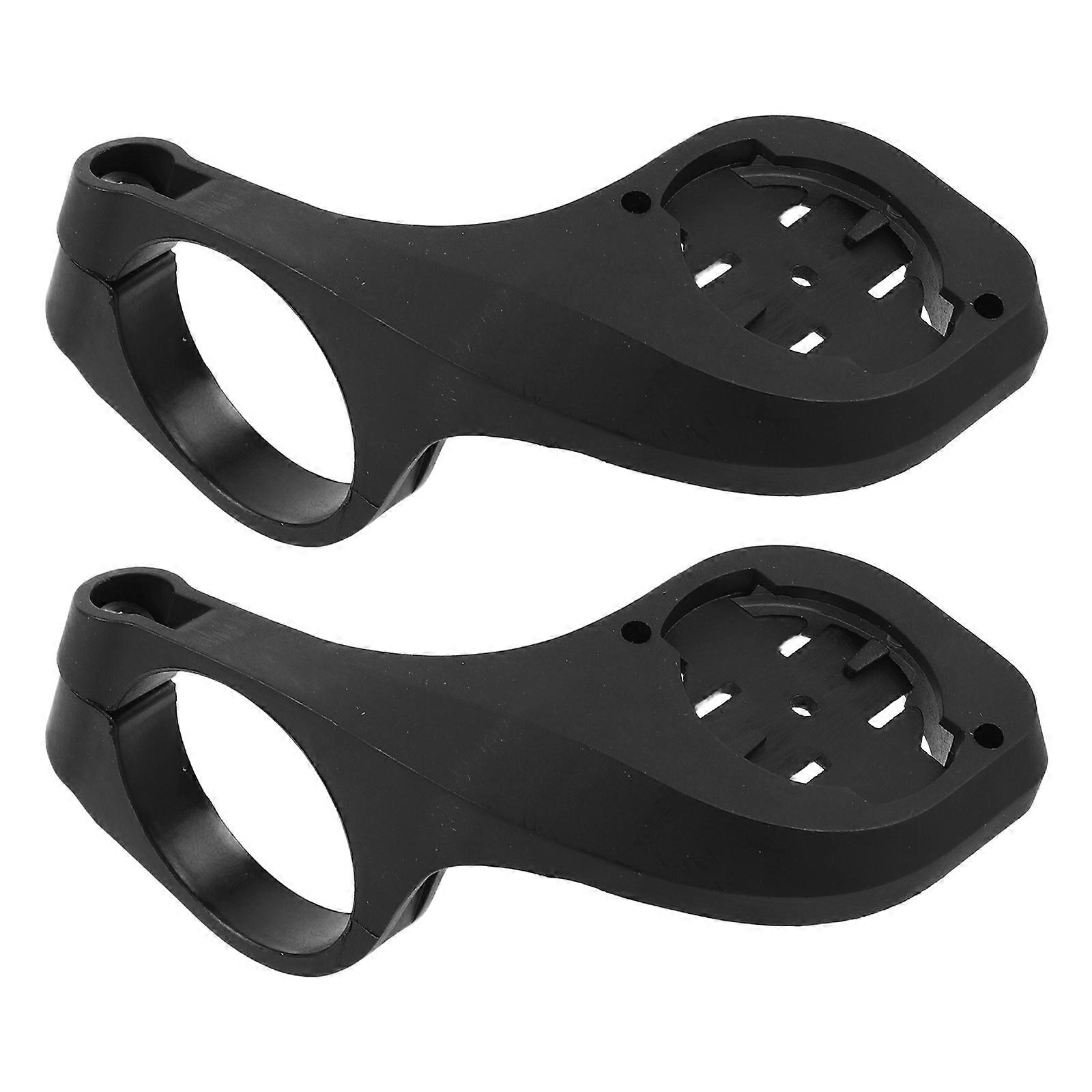 Bike Stem Extender Parts Stable Data Reading All Riding Conditions Easy Installation Black Plastic 2Pcs