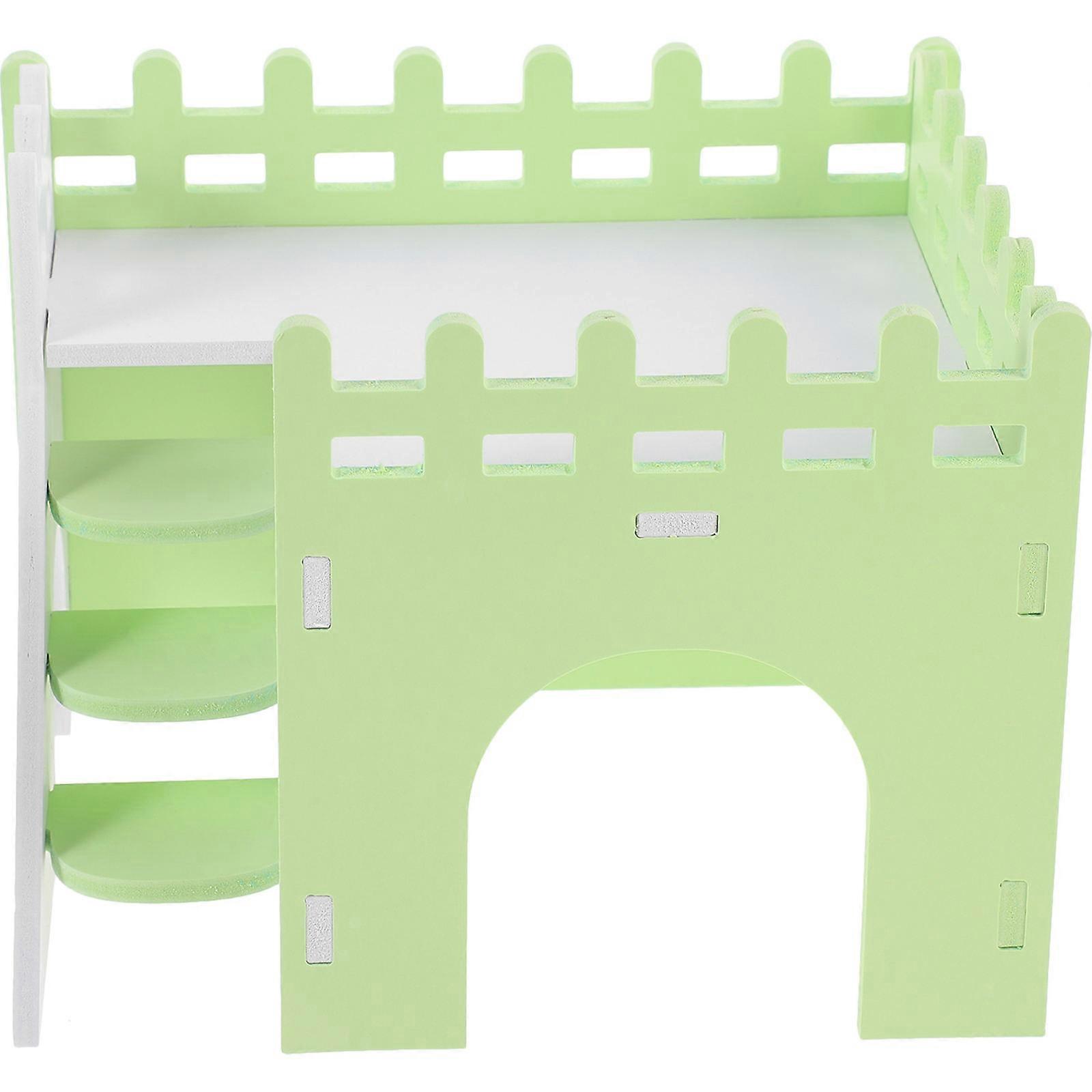 Guinea Pig Hideout House with Ramp – Small Animal Maze Hut for Hamsters, Safe & Easy to Clean Habitat Accessory for Pet Privacy and Relaxation